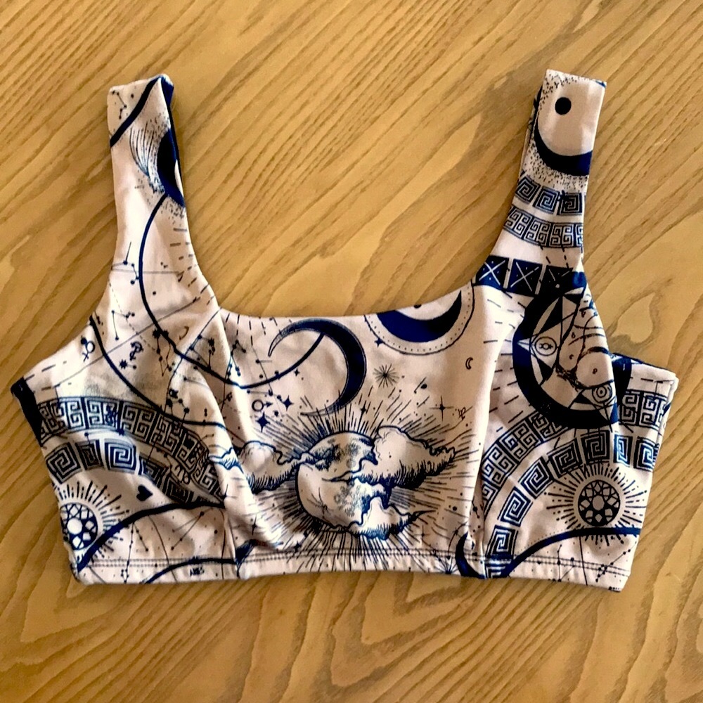 ASOS Astrology Bra Bikini Top, US 34 G/H